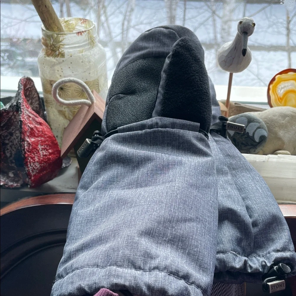 Stonz Heather Grey Kids Mitts